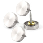 Decorative Fittings 25mm Diameter Screw Cap Mirror Nail 4Pcs