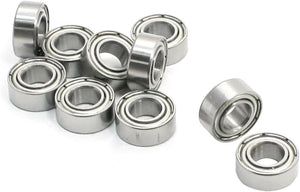10 Pcs Double Metal Shield Deep Groove Ball Bearing 5mm x 10mm x 4mm