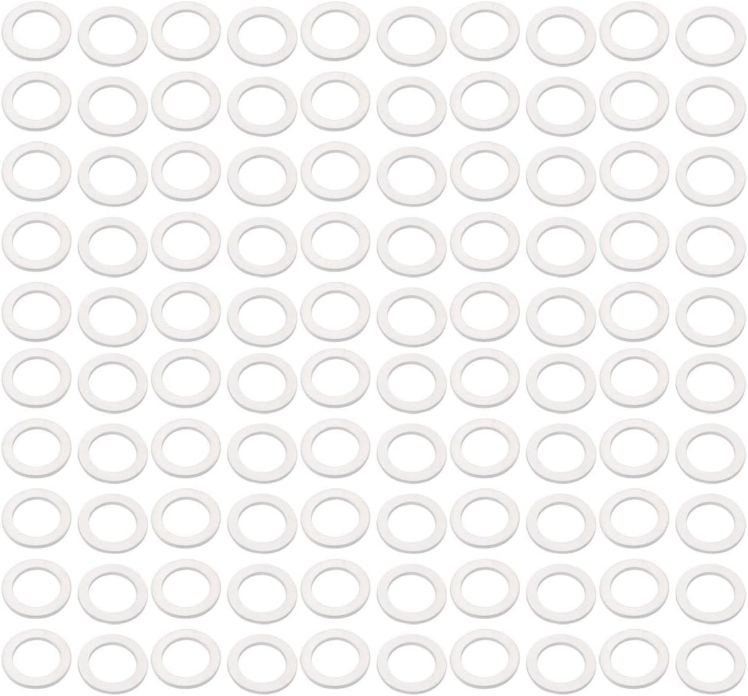 12mmx18mmx1.2mm Motorcycle Hardware Drain Plug Aluminum Washer Seal 100pcs