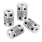 4Pcs Flexible Couplings 2mm to 3mm Aluminum Alloy Joint Connector, Flexible Shaft Couplings Motor Coupler for 3D Printer CNC Machine Motor Guide DIY Encoder D12 x L18mm
