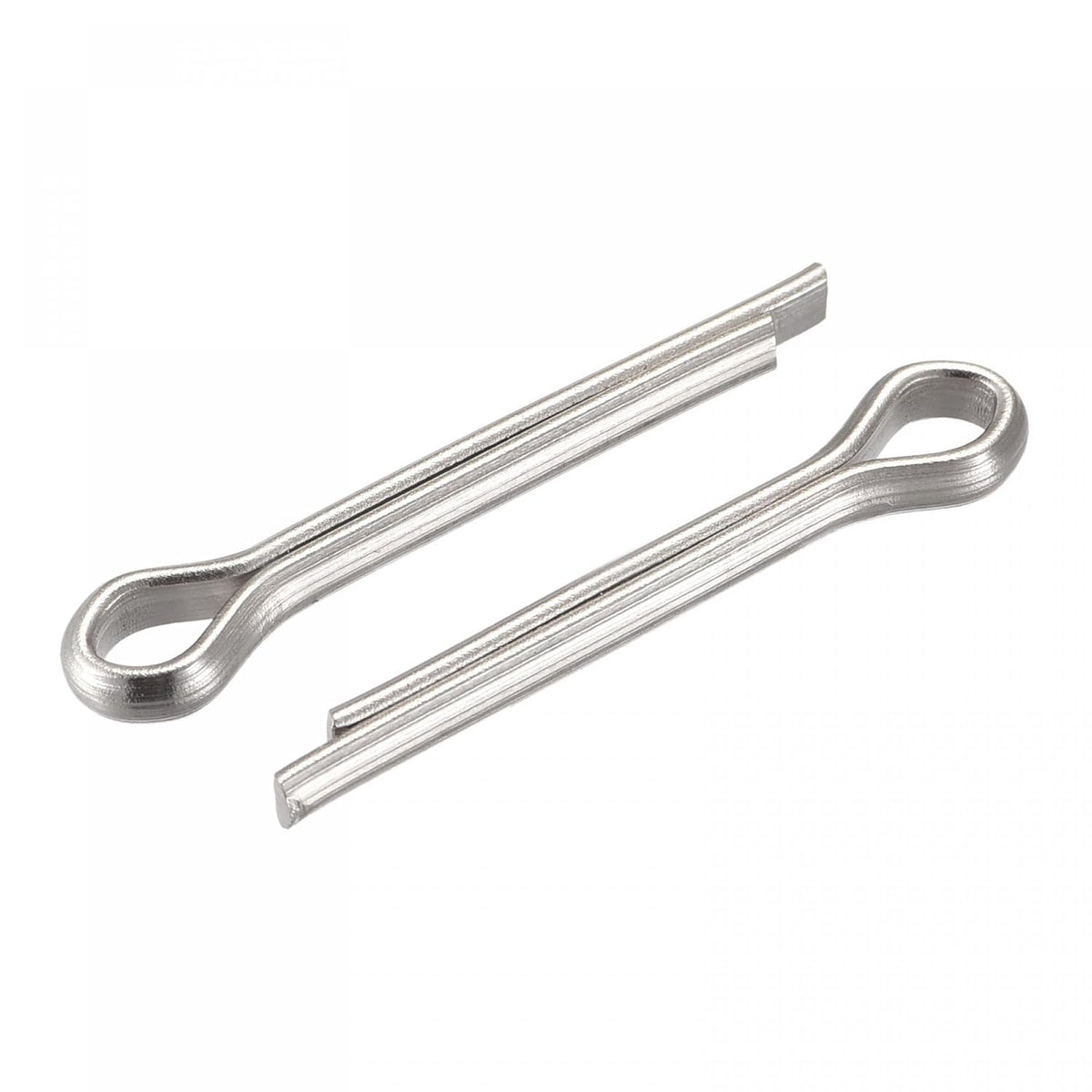 Split Cotter Pin, 4mm x 25mm Stainless Steel Clip Fastener Fitting for Automotive, Mechanics, Silver Tone, 5Pcs