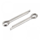 Split Cotter Pin, 4mm x 25mm Stainless Steel Clip Fastener Fitting for Automotive, Mechanics, Silver Tone, 5Pcs
