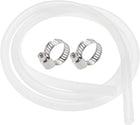 Silicone Tubing 3/8"(10mm) ID 1/2"(12mm) OD 5ft(1.5m) Silicone Rubber Tube Air Hose Water Pipe Clear with Clamps