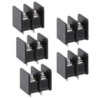 10Pcs AC 300V 25A 7.62mm Pitch 2P Flat Angle Needle Seat Fence Type Terminal