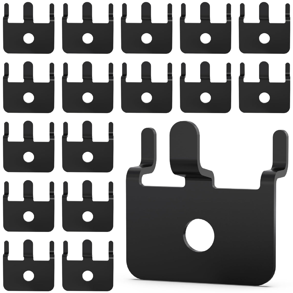 LinkMejor 50 PC Prong Metal Pegboard Hooks Sort