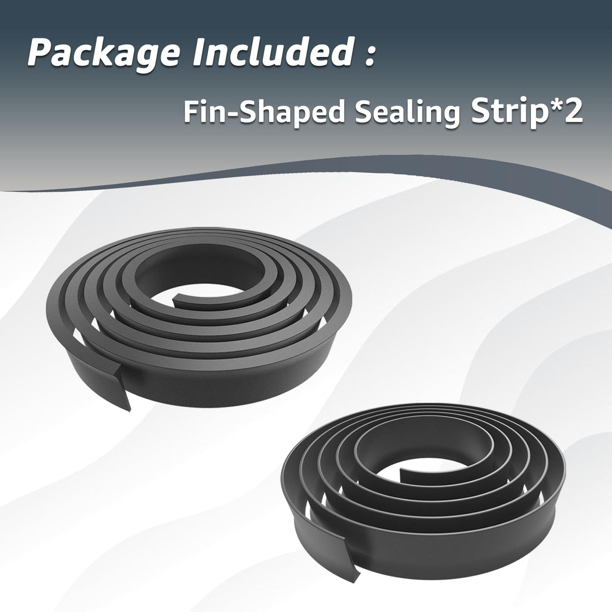 2 Pcs Pengganti untuk Andersen Storm Door Botton Sweep Fin Weatherstrip