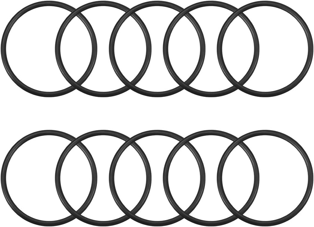 Nitrile Rubber O-Rings 51mm OD 44.8mm ID 3.1mm Width, Metric Sealing Gasket, Pack of 10