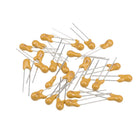 10uF Tantalum Capacitor, 16V 2 Pin Yellow Radial Electrolytic Capacitor Dipped Tantalum Bead Capacitors 25pcs