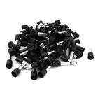 Insulated Ferrule Terminal Wire Connector E10-12 8AWG with 100 Piece, Black
