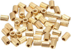 50pcs Brass Round Straight PCB Pillar Female Thread Standoff Spacer M2x3x4mm