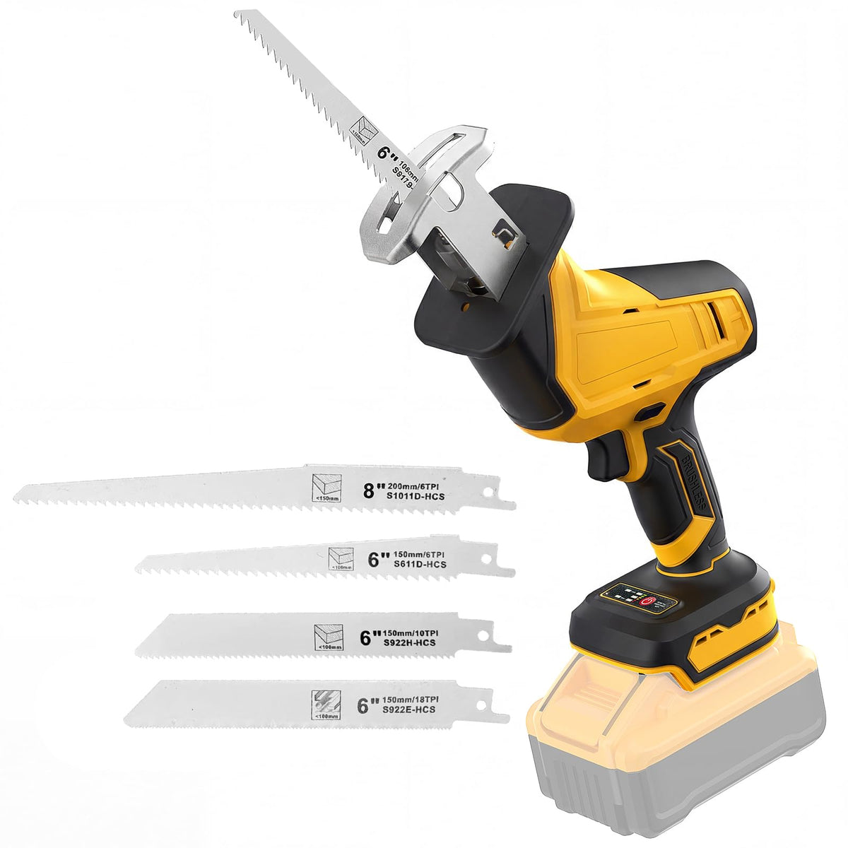 Dewalt 20V 배터리와 호환되는 무선 교환용 톱