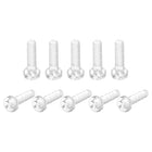M3x12mm Plastic Phillips Bolts 50pcs PC Pan Head Machine Screws Transparent