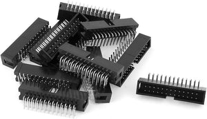 12 Pcs 2.54mm 2x13 26 Pin Right Angle Male PCB Box header IDC Socket