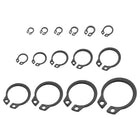 255 Pcs External Retaining Rings, 15 Sizes 65Mn Carbon Steel External Circlip Snap Rings Assortment Kits Round Wire Snap Rings for Valves Electrical Appliances