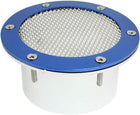 Scoop Vent Cover Air Hood Decor Blue Silver Tone for Automotive