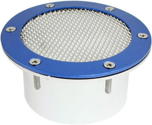 Scoop Vent Cover Air Hood Decor Blue Silver Tone for Automotive