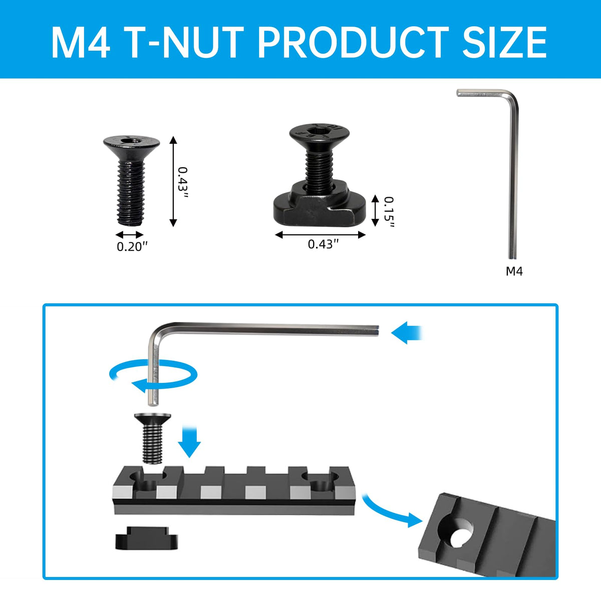 Kit di bulloni e viti M4 M5 per 24 pezzi