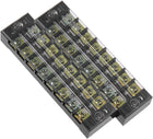 2 Pcs Dual Rows 8 Positions 600V 25A Cable Barrier Block Terminal Strip TB-2508L