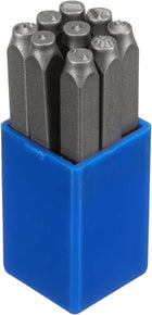 LinkMejor 9pcs 1/8" (3mm) Punctuation Marks Stamp Set. v @ # I !, ? Punch Press Tool for Metal Plastic Wood Leather