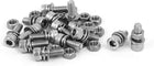 M5 x 14mm 304 Stainless Steel Hex Socket Head Cap Screws Nuts w Washers 15 Sets