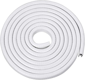 Edge Trim U Seal Extrusion White U Channel Edge Protector, PVC Plastic, Weld Sheet, Passes 3/32''-7/32'', Länge 10Ft/3Meter