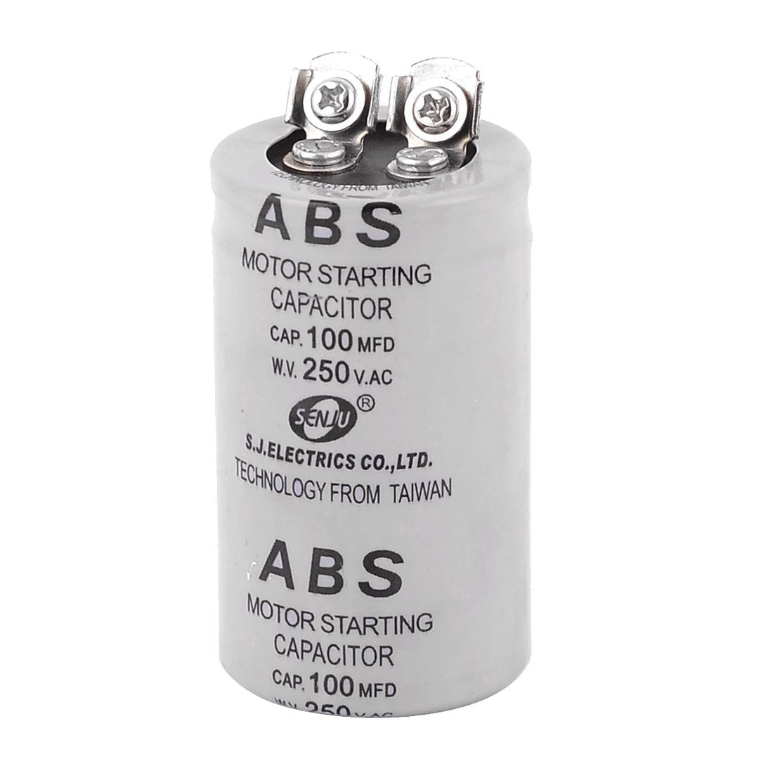 a13121800ux0632 Polypropylene Film Cylindrical Motor Start Capacitor, 250V AC, 100 uf, 100 MFD