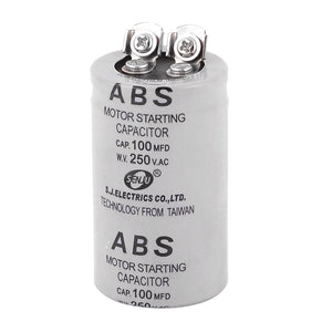 a13121800ux0632 Polypropylene Film Cylindrical Motor Start Capacitor, 250V AC, 100 uf, 100 MFD