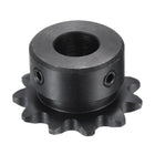 #35 Chain Roller Sprocket B Type, 1/2" Bore 11 Tooth Single Strand Chain Sprocket, Carbon Steel with Set Screws