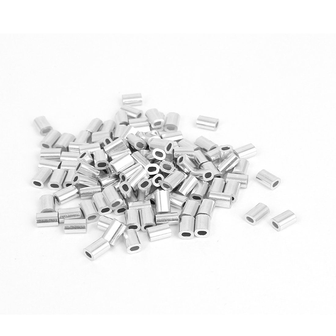 - a15060500ux0038jp  a15060500ux0038 0.8mm 1/32-inch Wire Rope Aluminum Ferrules Sleeves Silver Tone (Pack of 100)