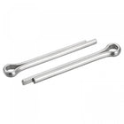 Split Cotter Pin, 5mm x 45mm Stainless Steel Clip Fastener Fitting for Automotive, Mechanics, Silver Tone, 25Pcs