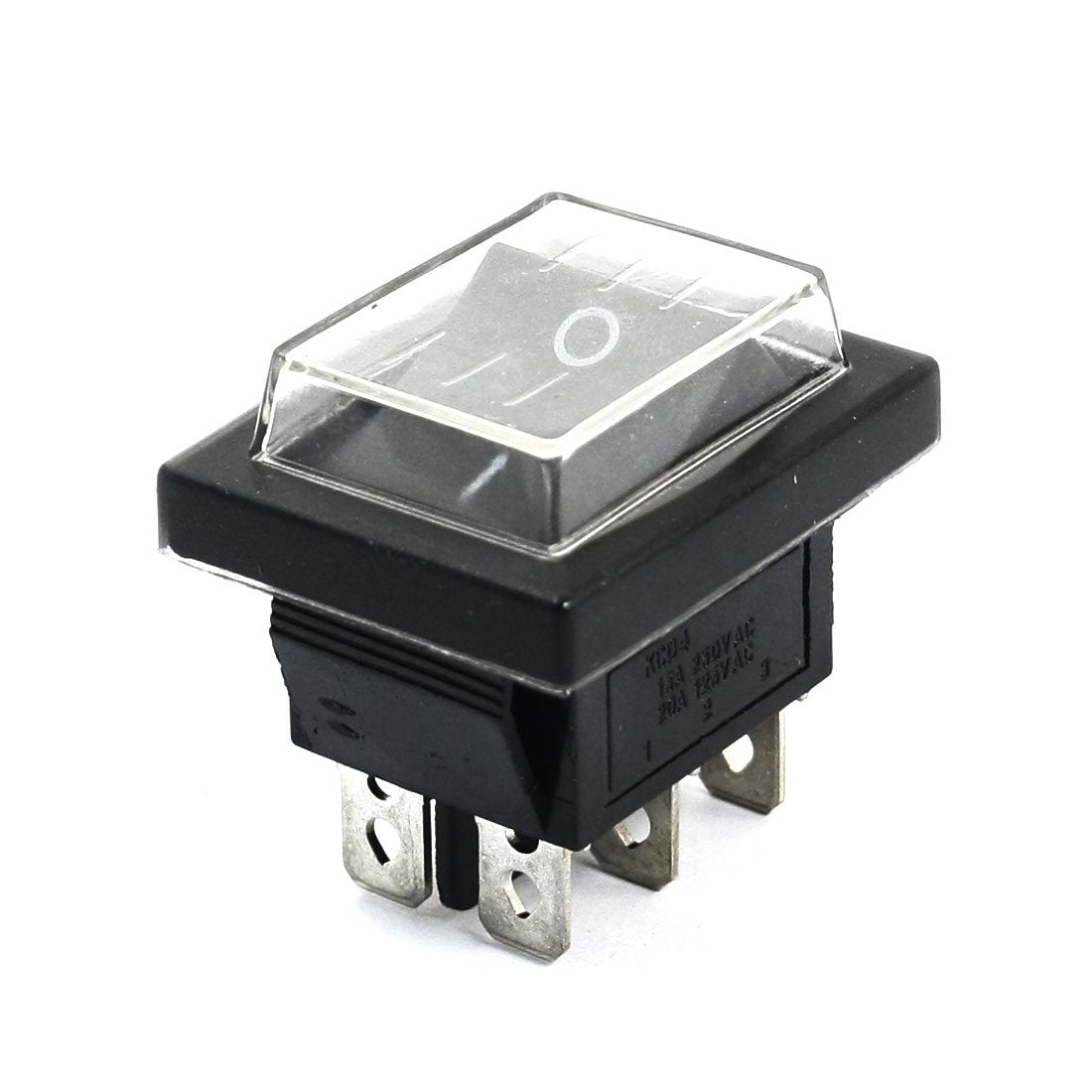 a14060400ux0364 DPDT 6Pin 2-Position Rocker Switch w Waterproof Cover, AC250V 16 Amp, 125V 20 Amp