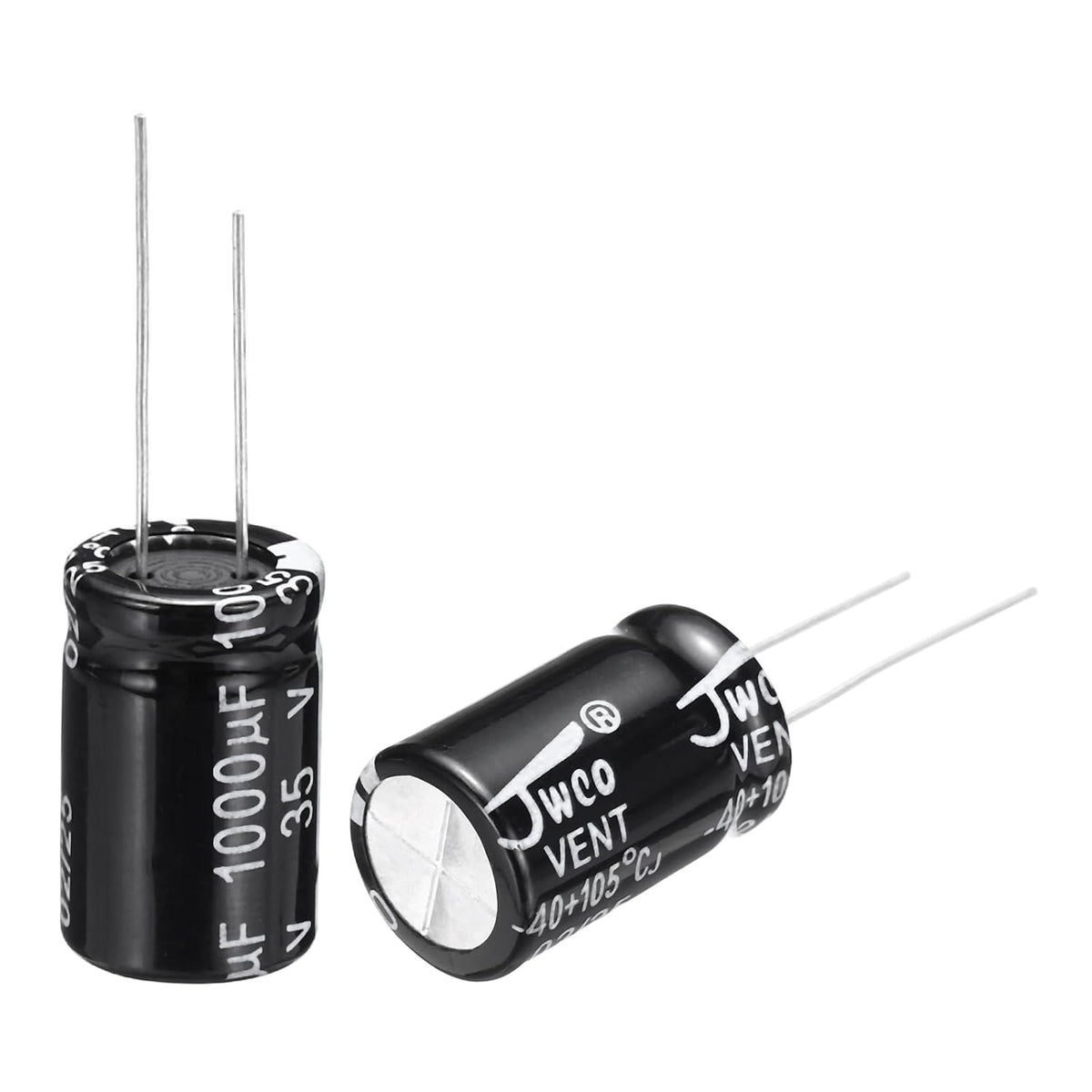 1000uF 35V 13x20mm Electrolytic Capacitor, Radial Leads Aluminum Capacitors for TV, LCD Monitor, VCD, 15Pcs