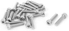 7mm Head Diameter M4x18mm Socket Cap Screws Hex Drive Keys 20pcs