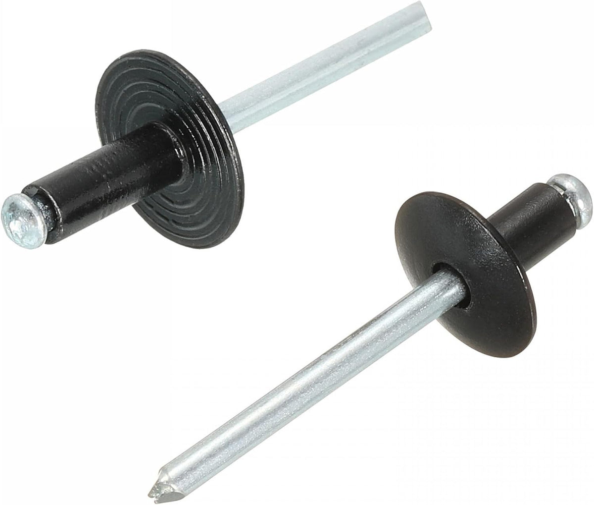4.8mm x 8mm,4.8mm x 12mm Aluminum Open End Large Flange Blind Rivets,80in 1 Set