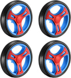 Plastic Swivel Pulley Wheel 152mm/6inch Dia Single Wheel 8mm Mounting Hole, 4pcs