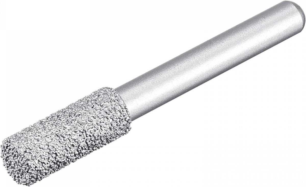 Diamond Mounted Points 60 Grit 8.5mm Brazed Grinder Cylinder Head 6mm Shank Grinding Rotary Bit Marble Stone Carving Tool