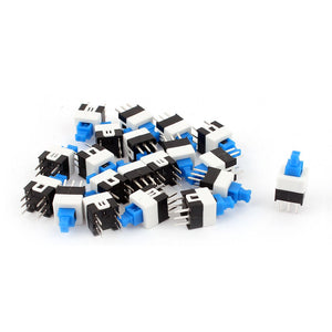 a15060800ux0696 6 Pins Pushbutton Locking Tactile Switches, 7 mm x 15 mm