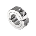 Single Split Clamp-On Shaft Collar 3/4" Bore One-Piece Clamping Collar, 1-1/2" OD, 1/2" Width, 304 Stainless Steel Axle Collar Clamp, Set Screw Style