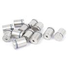 a15072000ux0232 Frameless Glass 19mm x 25mm Stainless Steel Standoff Pins Clamp 12pcs (Pack of 12)