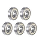 6001ZZ Deep Groove Ball Bearing 12x28x8mm Double Shielded ABEC-3 Bearings 5-Pack