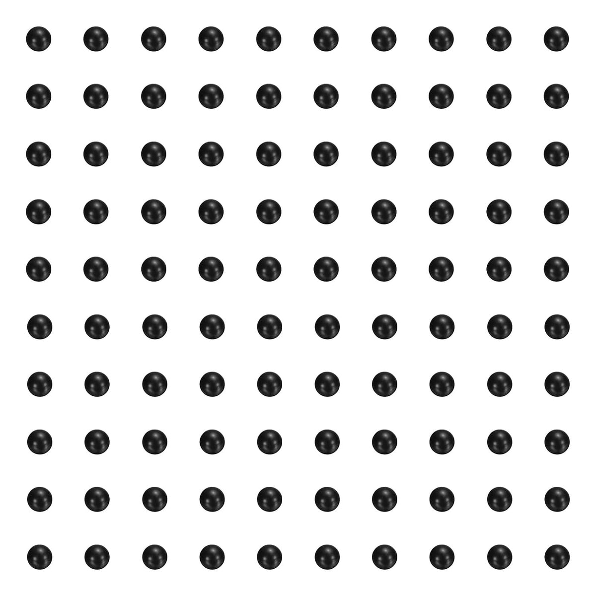 200pcs PP Plastic Bearing Balls, 13/64"(5mm) Solid Plastic Balls G2 Precision Polypropylene Mini Ball, Black