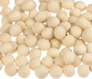 600pcs Round Wood Balls 6mm Diameter Unfinished Solid Wooden Beads, Small Natural Craft Balls for DIY Craft Projects Art Ornaments