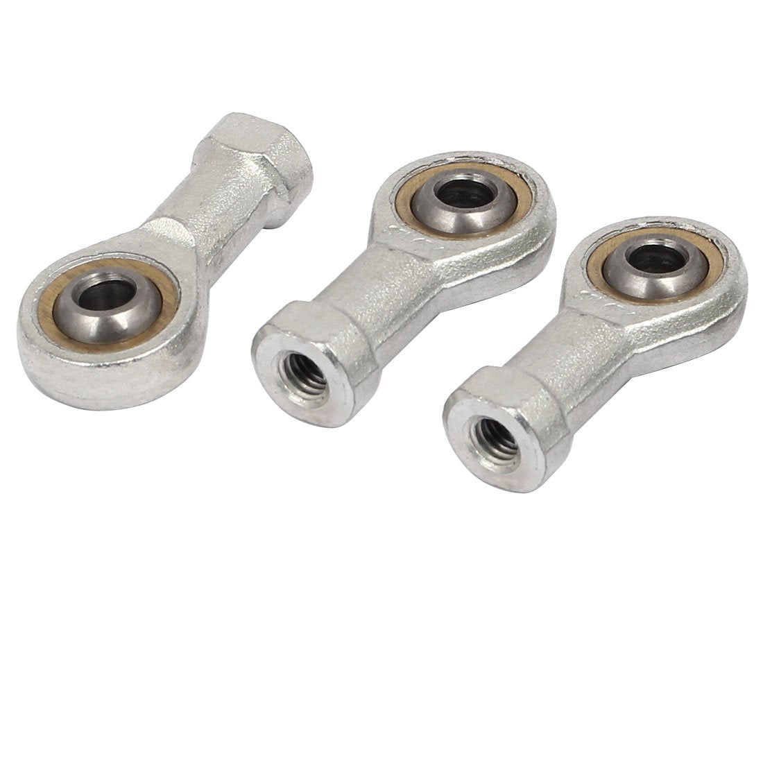 SI6LT/K(Left Turning) 6mm Hole Dia Metal Male Thread Self-lubricating Rod End Bearings 3pcs