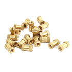 a15121000ux0374 M3x8mmx5 mm Female Threaded Brass Knurled Insert Embedded Nuts 20pcs (Pack of 20)