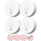 Detectores de Humo SITERLINK con Batería Reemplazable de 9V GS509A 4 Unidades