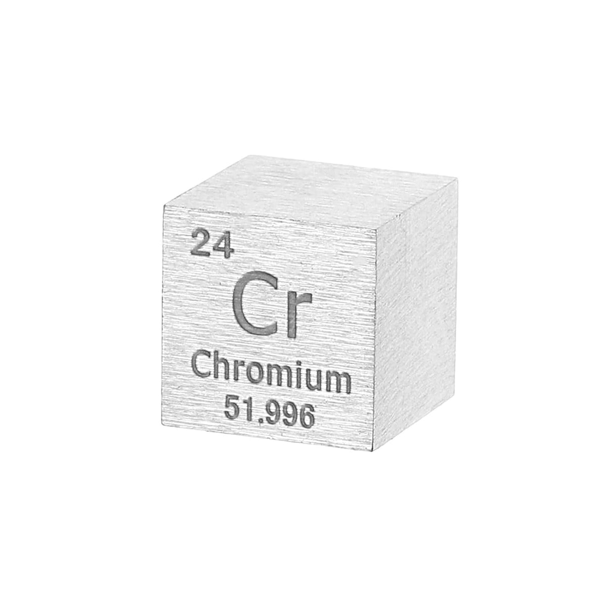 Chromium Cube, 0.5 Inch High Density Metal Element Cube Metal Density for Chemical Elements Collection Science Education Experiment Application, Silver