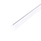 2pcs Clear Rigid PVC Pipe 15/32"(12mm) ID x 1/2"(13mm) x 1.3ft Round Tube Tubing