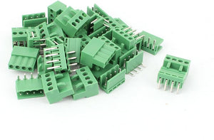 16 Pair 3.96mm Pitch 4 Pin PCB Pluggable Terminal Block Connector
