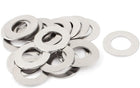 20pcs 304 Stainless Steel M20 Thin Plain Flat Washer Silver Tone
