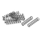 Compression Spring,304 Stainless Steel,7mm OD,1mm Wire Size,30mm Free Length,Silver Tone,10Pcs